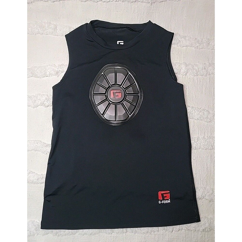 G Form Youth Size Medium Pro Protective Sternum Shirt Baseball Softball Black